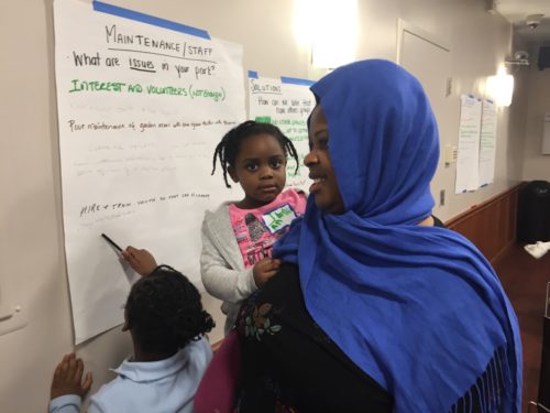 The next generation of open space advocates get into the action at a Boro x Boro meeting in the Bronx