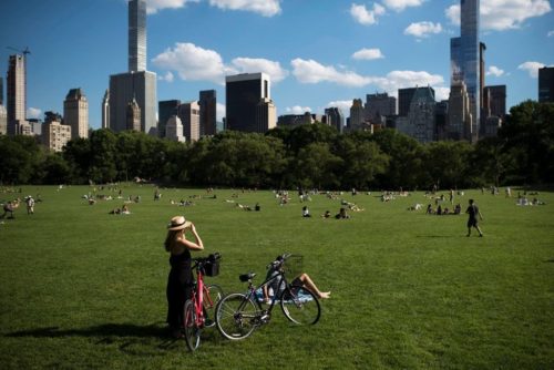 Sheep Meadow in the southern part of Central Park. Some 42 million people visit the park every year. Credit: Karsten Moran for The New York Times