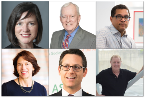 Top row, L to R: Kate Collignon, Christopher Collins, Kyle Kimball; Bottom row, L to R: Carol Loewenson, Josh Moskowitz, Alan Steel
